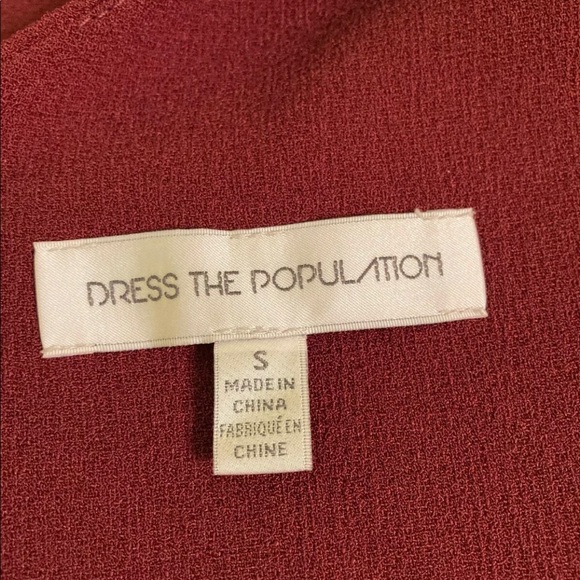 NWOT Dress The Population Sandra Plunging V-neck - Picture 8 of 8